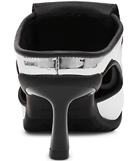 Steve Madden Shevron Lace Up Sport Mule Heel Sneakers