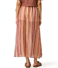 Steve Madden Shilloh Stripe Print Coordinating Maxi Skirt