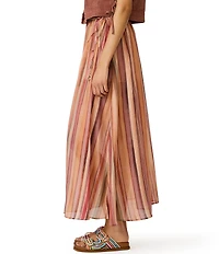 Steve Madden Shilloh Stripe Print Coordinating Maxi Skirt