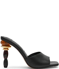 Steve Madden Sia Sculptural Beaded Ornament Heel Dress Slide Sandals