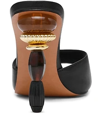 Steve Madden Sia Sculptural Beaded Ornament Heel Dress Slide Sandals