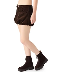Steve Madden Simona Wide Wale Corduroy Bubble Hem Mini Skirt