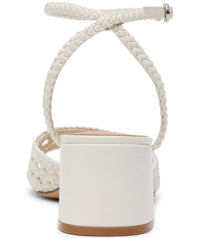 Steve Madden Soleil Woven Block Heel Dress Sandals