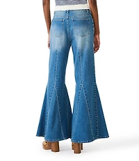 Steve Madden Stacia Flared Godet Denim Jeans