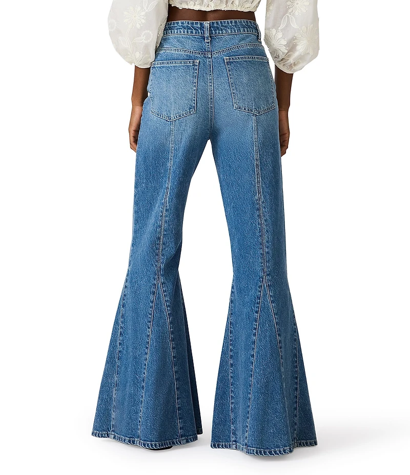 Steve Madden Stacia Flared Godet Denim Jeans