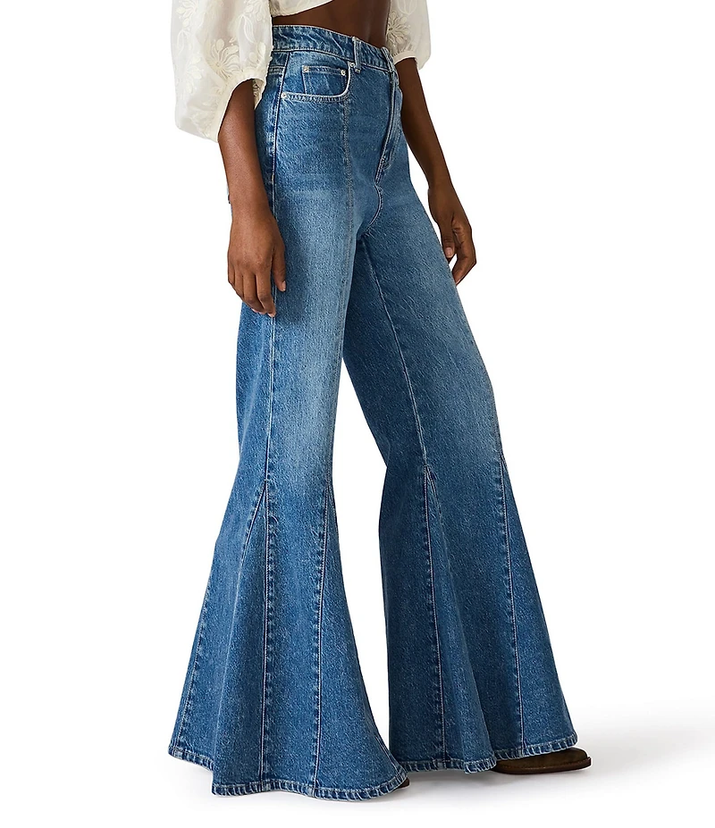 Steve Madden Stacia Flared Godet Denim Jeans