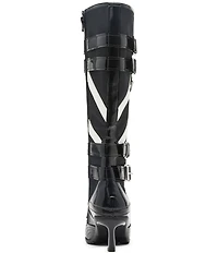 Steve Madden Stark Lace Up Buckle Strap Hardware Sporty Tall Boots