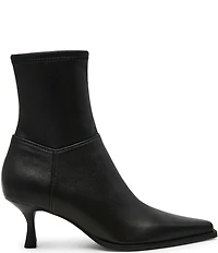 Steve Madden Stasia Leather Kitten Heel Dress Booties