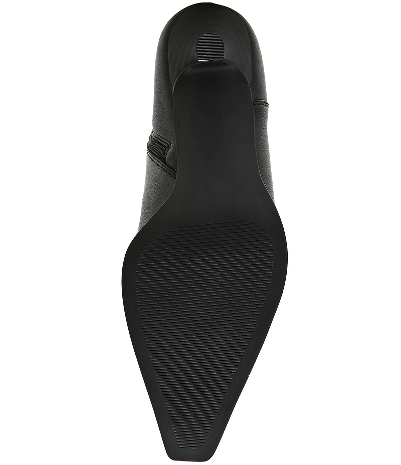 Steve Madden Stasia Leather Kitten Heel Dress Booties