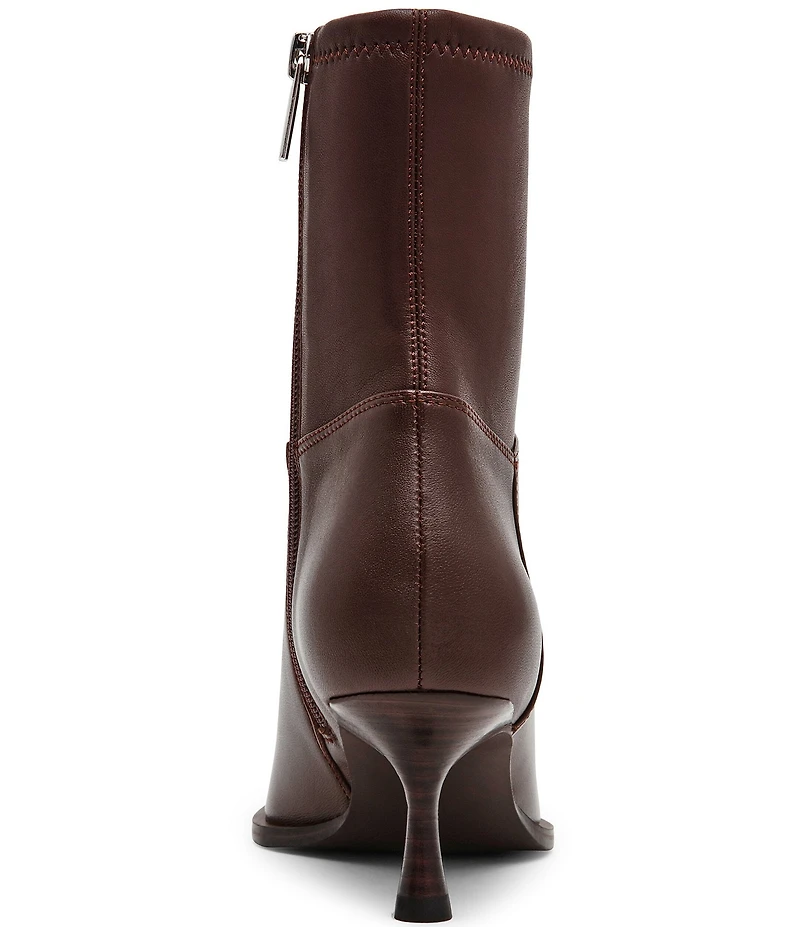 Steve Madden Stasia Leather Kitten Heel Dress Booties