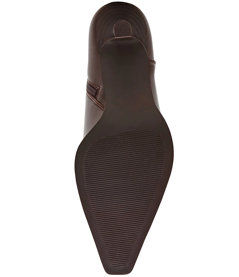 Steve Madden Stasia Leather Kitten Heel Dress Booties