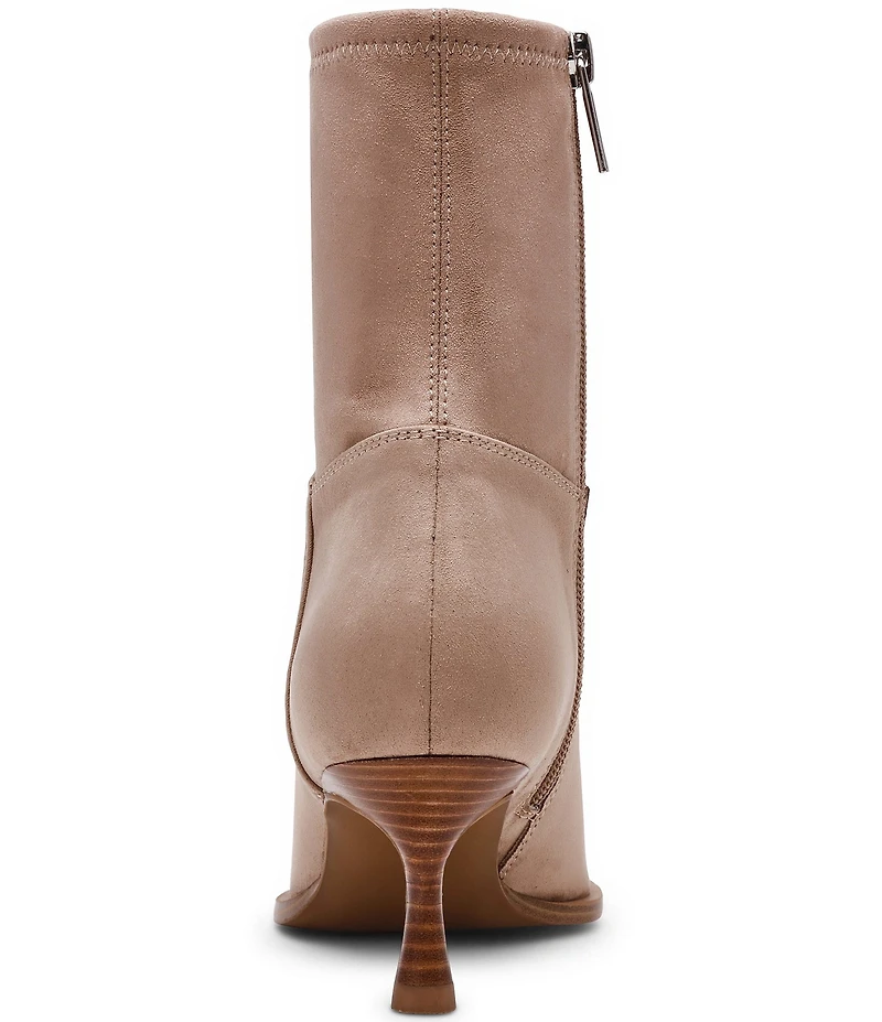 Steve Madden Stasia Suede Kitten Heel Dress Booties