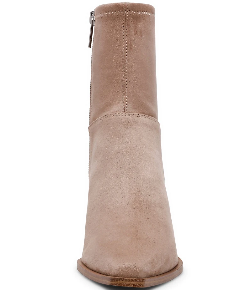 Steve Madden Stasia Suede Kitten Heel Dress Booties