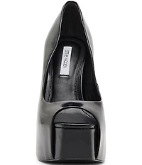 Steve Madden Stelan Leather Peep Toe Platform Stiletto Pumps