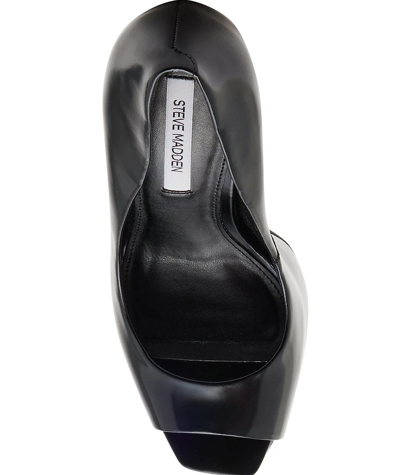 Steve Madden Stelan Leather Peep Toe Platform Stiletto Pumps