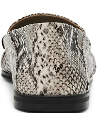 Steve Madden Women's Stewart Snake Print Penny Loafers