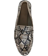 Steve Madden Women's Stewart Snake Print Penny Loafers