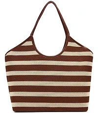 Steve Madden Striped Mesh Large Tote