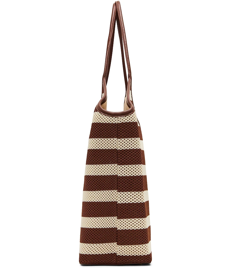 Steve Madden Striped Mesh Large Tote