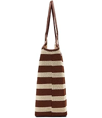 Steve Madden Striped Mesh Large Tote