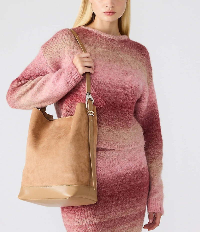 Steve Madden Suede Bucket Bag