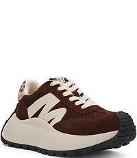 Steve Madden Supercampo Mixed Media Retro Platform Sneakers