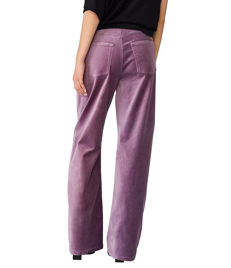 Steve Madden Sydnee Velveteen High Rise Barrel Leg Pants