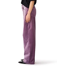 Steve Madden Sydnee Velveteen High Rise Barrel Leg Pants