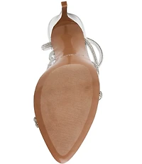 Steve Madden Sylo Rhinestone Asymmetric Strappy Dress Sandals