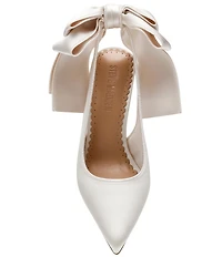Steve Madden Teacup Satin Bow Detail Slingback Stiletto Pumps