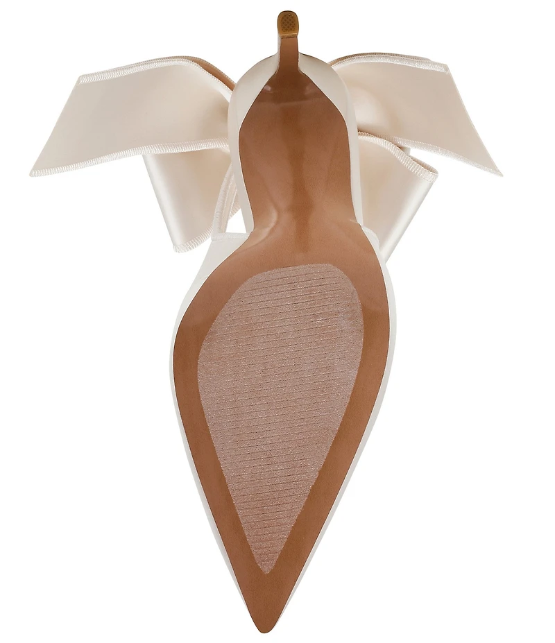 Steve Madden Teacup Satin Bow Detail Slingback Stiletto Pumps