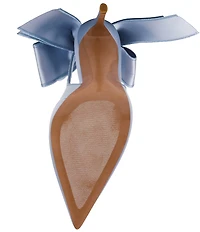 Steve Madden Teacup Satin Bow Detail Slingback Stiletto Pumps