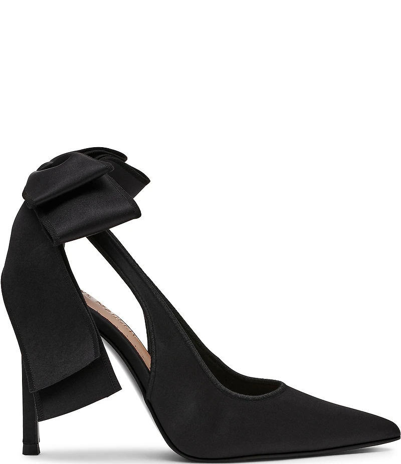 Steve Madden Teacup Satin Bow Detail Slingback Stiletto Pumps