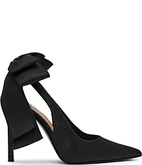 Steve Madden Teacup Satin Bow Detail Slingback Stiletto Pumps