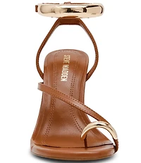 Steve Madden Tia Toe Loop Ankle Strap Hardware Dress Sandals