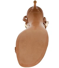 Steve Madden Tia Toe Loop Ankle Strap Hardware Dress Sandals