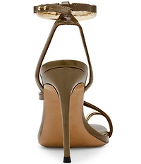 Steve Madden Tia Toe Loop Ankle Strap Hardware Dress Sandals