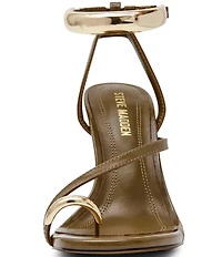 Steve Madden Tia Toe Loop Ankle Strap Hardware Dress Sandals