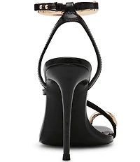 Steve Madden Tia Toe Loop Ankle Strap Hardware Dress Sandals