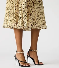 Steve Madden Tia Toe Loop Ankle Strap Hardware Dress Sandals
