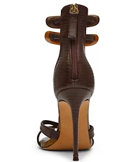 Steve Madden Tigress Wood Ornament Stiletto Dress Sandals
