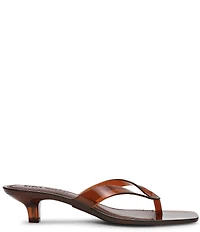 Steve Madden Tracie Jelly Clear Kitten Heel Thong Sandals