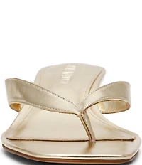 Steve Madden Tracie Kitten Heel Thong Dress Sandals