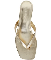 Steve Madden Tracie Kitten Heel Thong Dress Sandals