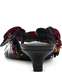 Steve Madden Tracie Paillette Kitten Heel Thong Dress Sandals