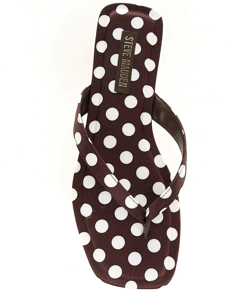 Steve Madden Trella Polka Dot Thong Sandals