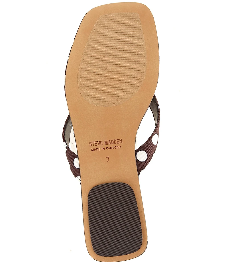 Steve Madden Trella Polka Dot Thong Sandals