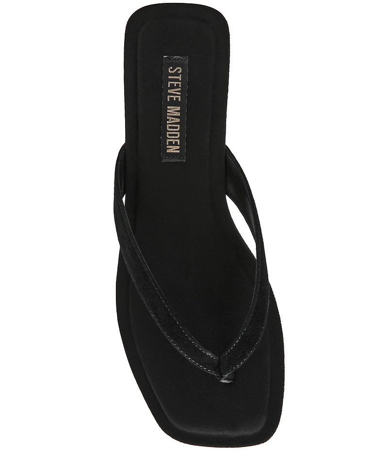Steve Madden Trella Suede Thong Sandals