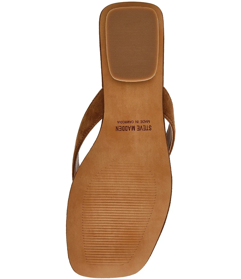 Steve Madden Trella Suede Thong Sandals