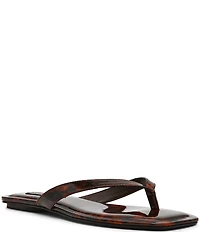Steve Madden Trella Tortoise Print Thong Sandals